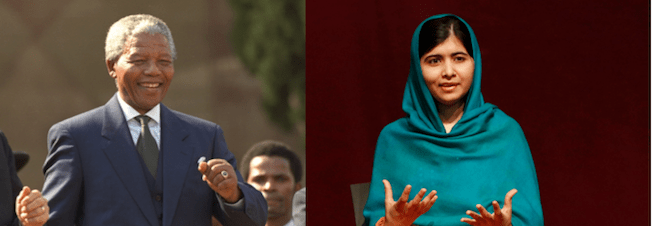 #1: Nelson Mandela and Malala Yousafzai